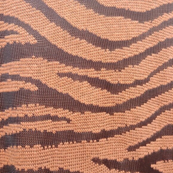 Free People animal print brown black tiger stripe mini dress button down Small - Picture 3 of 16